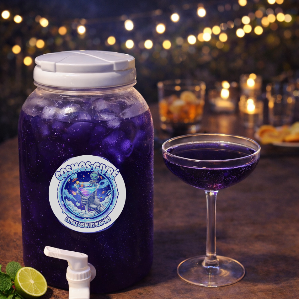 Cosmos Givré - Le Cocktail Vodka Cassis Cheers Box
