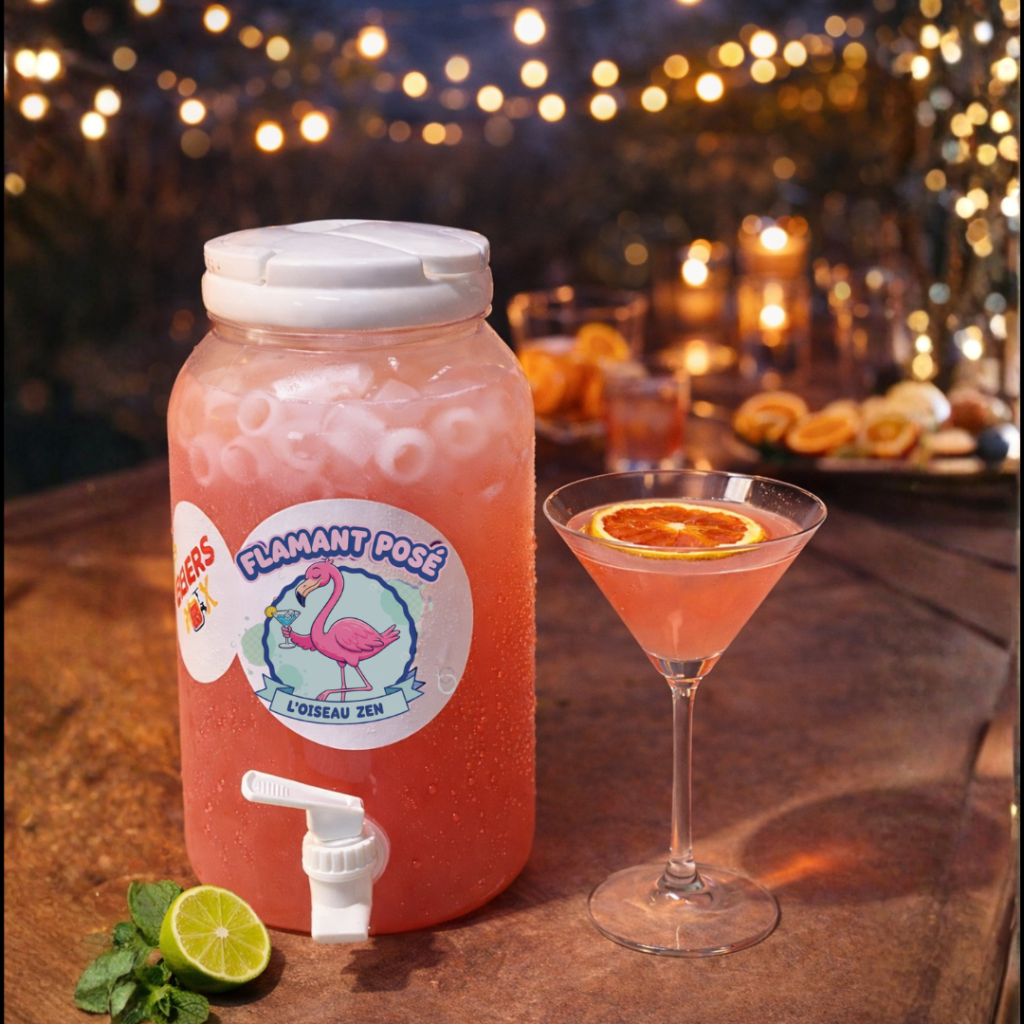 Flamant posé - Le Mocktail Pamplemousse Cheers Box